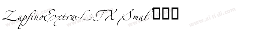ZapfinoExtraLTX Smal字体转换